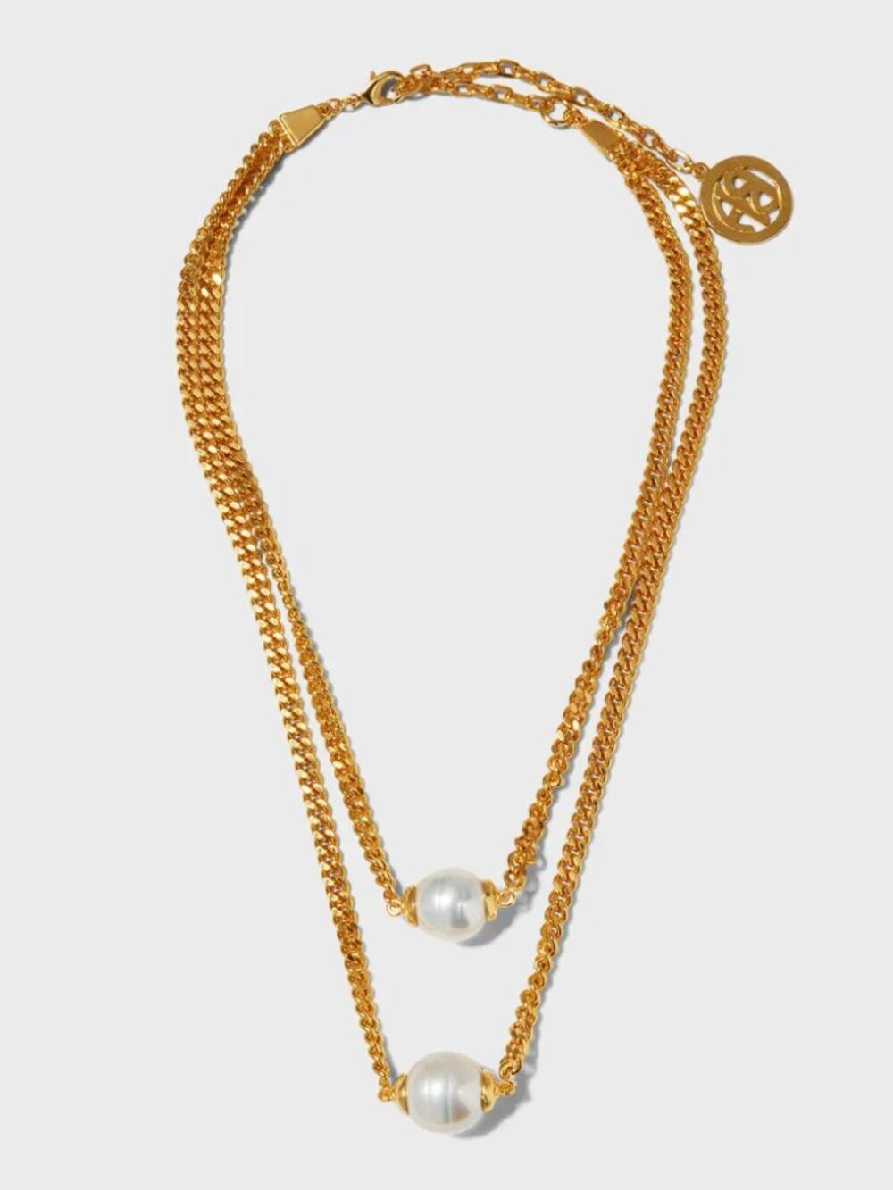 Ben-Amun Double-Strand Pearly Chain Necklace NWT - Picture 2 of 6